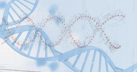 Device screen of DNA helix pattern Illustrazione stock
