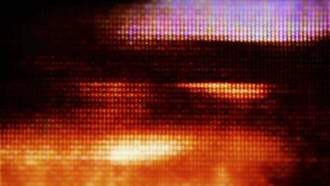 Device Screen Pixels Fluctuate with Color and Video Motion Stock Footage 86956159