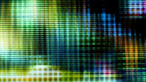 Device Screen Pixels Fluctuate with Color and Video Motion Video stock 100035906