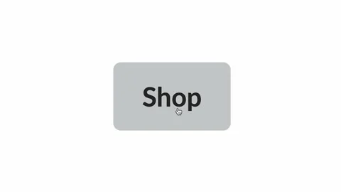 Device Screen with Website Showing “Shop" Button, Cursor Clicks on Button. Stock Footage 211932451