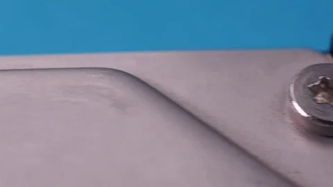 Device screwed with torx screws Stock Footage 123696082