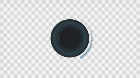 Device security verification blue dotted animated loading state Stock Footage 340286136