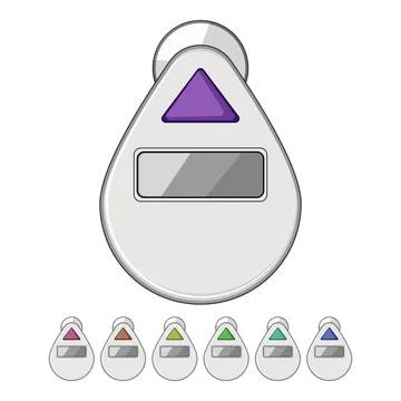 Device shower timer cartoon vector graphic Stock Illustration