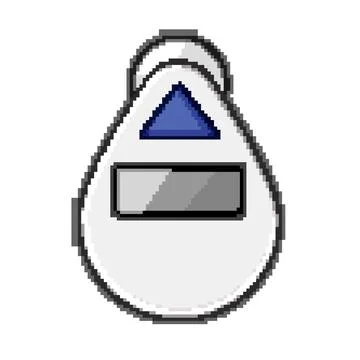 Device shower timer pixel art vector illustration Stock Illustration