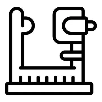 Device sight icon outline vector. Care lens Stock Illustration