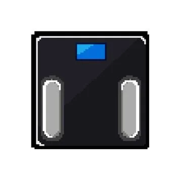 Device smart weights pixel art vector illustration Stock Illustration