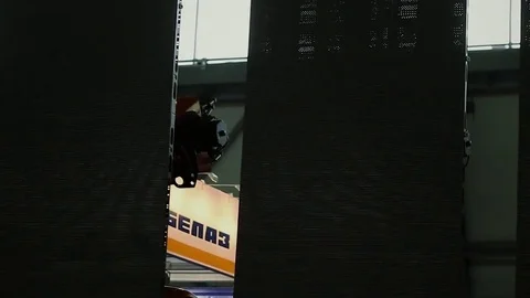 The device for sorting items on a production. Technology equipment, high Stock Footage 75166313