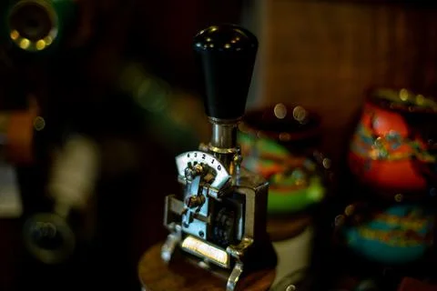 Device for stamping Stock Photos