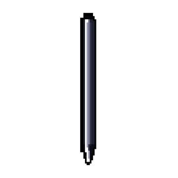 Device stylus pen pixel art vector illustration Stock Illustration