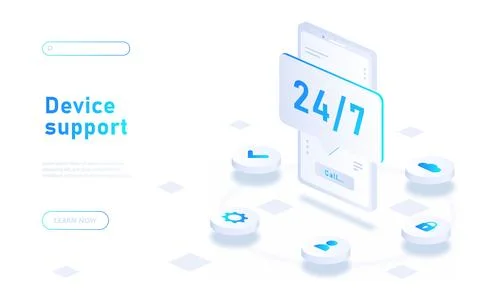 Device support concept Stock Illustration