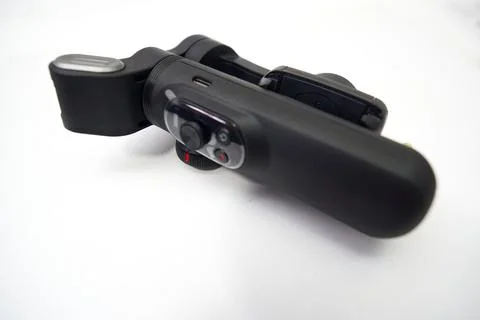 Device Three-axis cell phone gimbal Foto stock