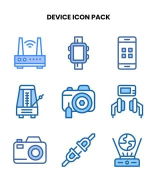 Device Two Colour Design Icons Pack イラスト素材