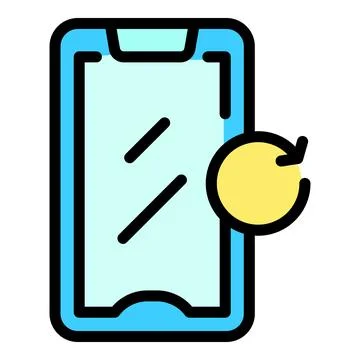 Device update icon vector flat Stock Illustration