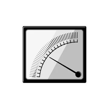 Device watt meter cartoon vector illustration Stock Illustration