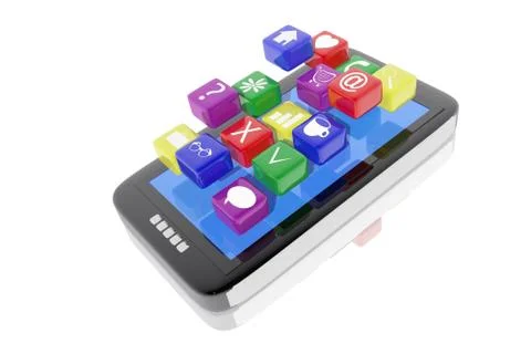 Device of work and digital entertainment Stock Illustration