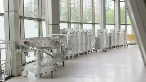 Devices of artificial ventilation of artificial lung ventilation Stock Footage 130345966