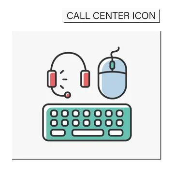 Devices color icon Stock Illustration