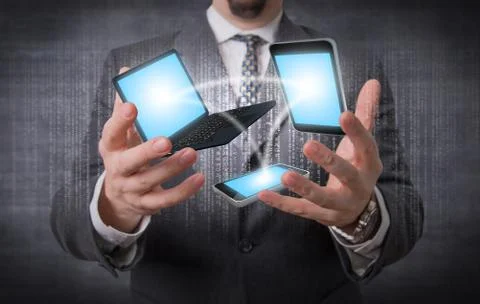 Devices connection Stock Illustration