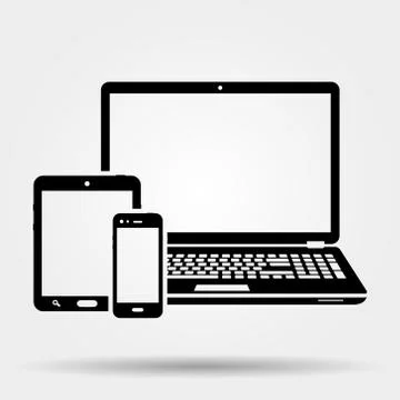 Devices icon Illustrazione stock