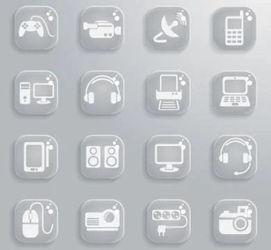 Devices icon set Stock Illustration