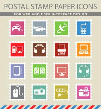 Devices icon set Stock Illustration