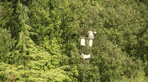 Devices meteorological station  Stock Footage 8680583