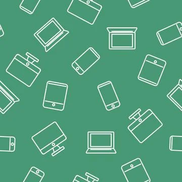 Devices pattern Stock Illustration