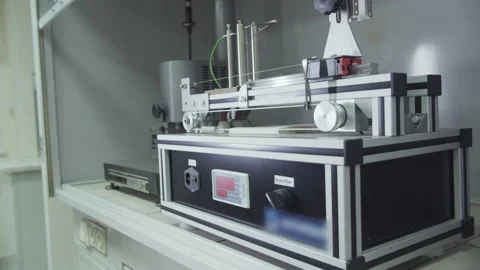 Devices for polymers analysis in research laboratory Stock Footage 231719682