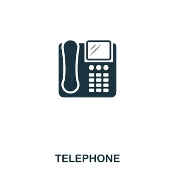 DevicesTelephone icon. Line style icon design. UI. Illustration of telephone Stock Illustration