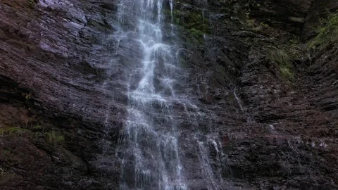 Devichi Kosy waterfall in Issyk-Kul region of Kyrgyzstan 스톡 동영상 236459994