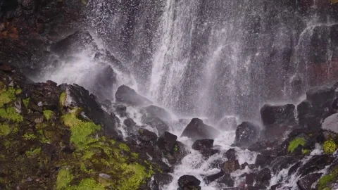 Devichi Kosy Waterfall in North Caucasus, Russia. Stock Footage 320855851