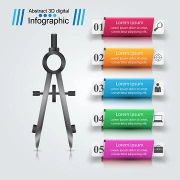 Devider realistic icon with shadow. 스톡 일러스트