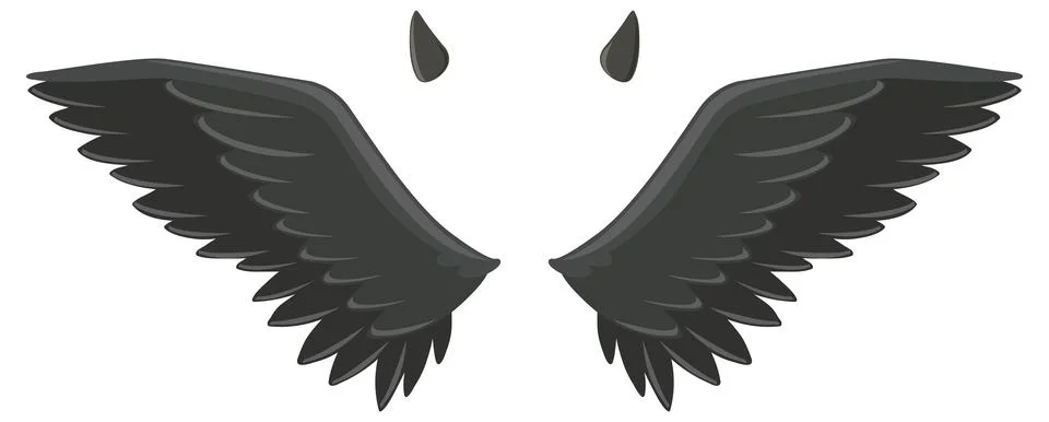 Devil and angel design elements Stock Illustration
