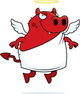 Devil Angel 스톡 일러스트