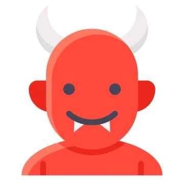 Devil avatar, Halloween costume vector icon 스톡 일러스트
