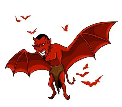 Devil Bat Stock Illustration