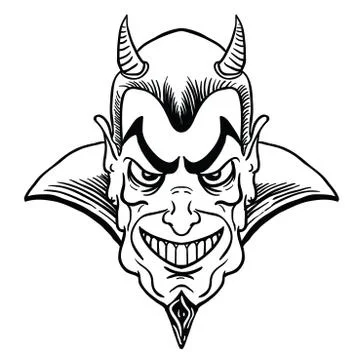 Devil black Stock Illustration