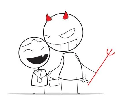 Devil Boss Illustrazione stock