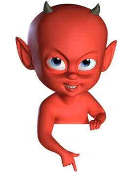 Devil boy Stock-Illustration