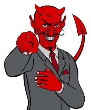 Devil Business Man Stock Illustration