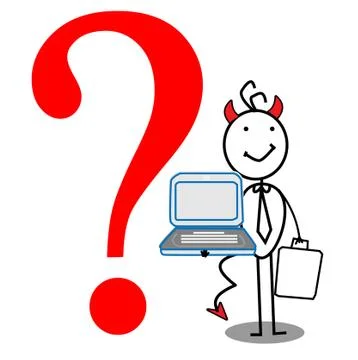 Devil Businessman offer Stock Illustration