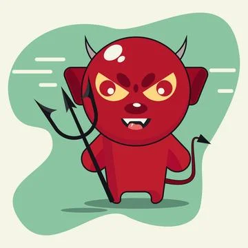 Devil character design vector illustration Stock Illustration