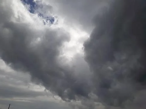 Devil in the cloud 스톡 사진