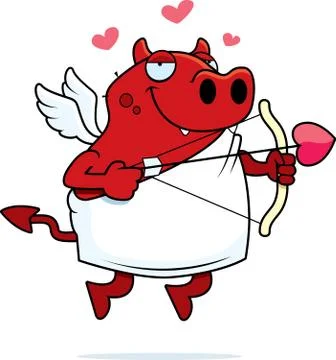 Devil Cupid Stock-Illustration