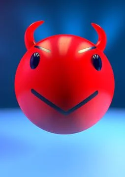 Devil emoji Stock Illustration