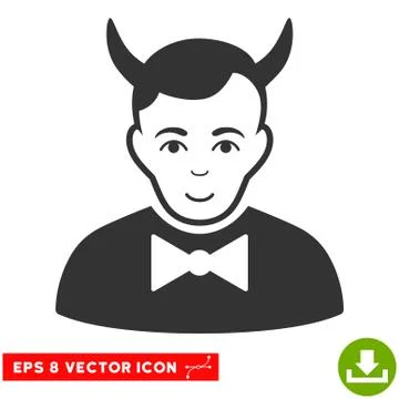 Devil EPS Vector Icon Stock Illustration