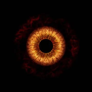 Devil eye a nice dark devil eye with fire iris Copyright: xZoonar.com/maga... Foto stock