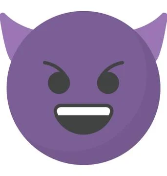 Devil Face Emoji Stock Illustration