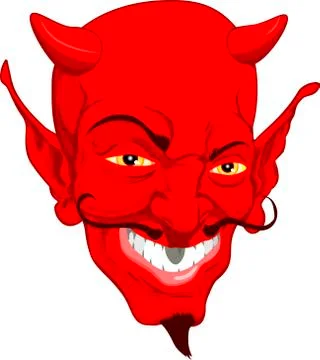 Devil face Stock Illustration