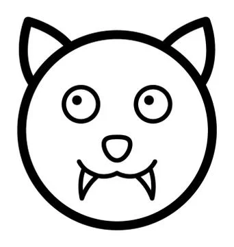 Devil Face Vector Illustrazione stock